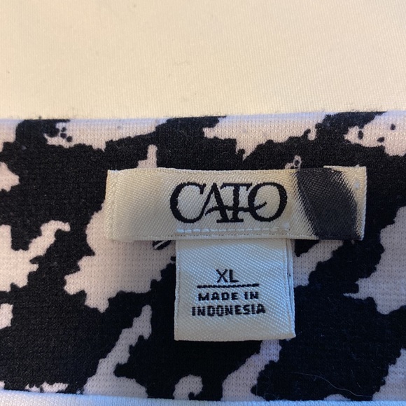 Cato Large Houndstooth Black/White Crop Jacket - Picture 3 of 8